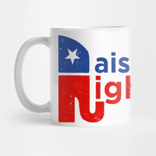 Raised Right Trump 2020 Elephant Mug